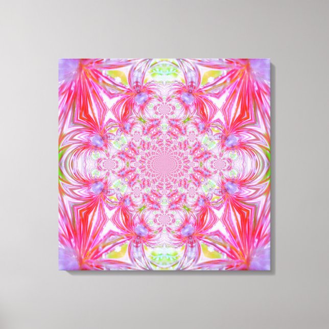 Lienzo envuelto de cristal rojo (Anverso)