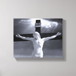 Lienzo envuelto de crucifixión