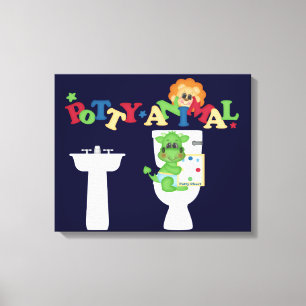 Lienzo envuelto de entrenamiento de pozos motivado