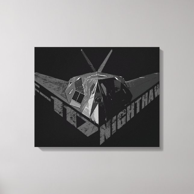 Lienzo envuelto de F-117 Nighthawk (Anverso)