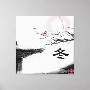 Lienzo envuelto de invierno