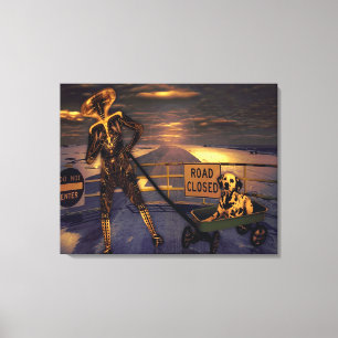 Lienzo envuelto de rapto de pooch