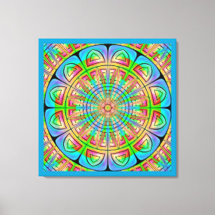 Lienzo envuelto de rueda azteca