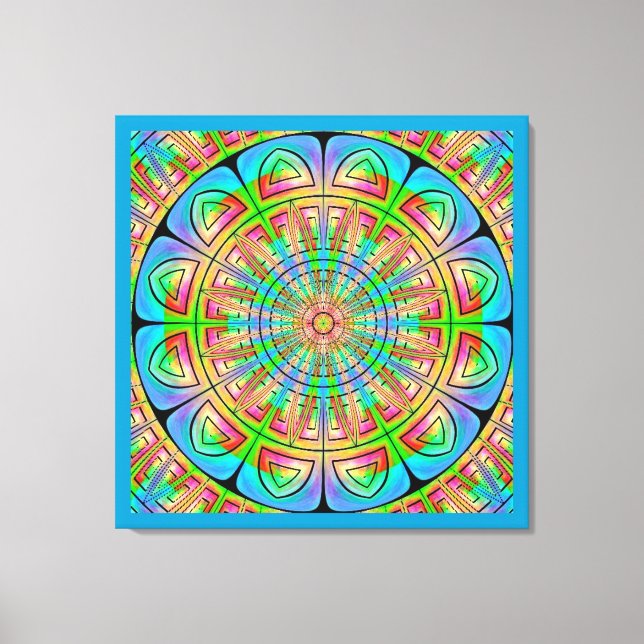 Lienzo envuelto de rueda azteca (Anverso)