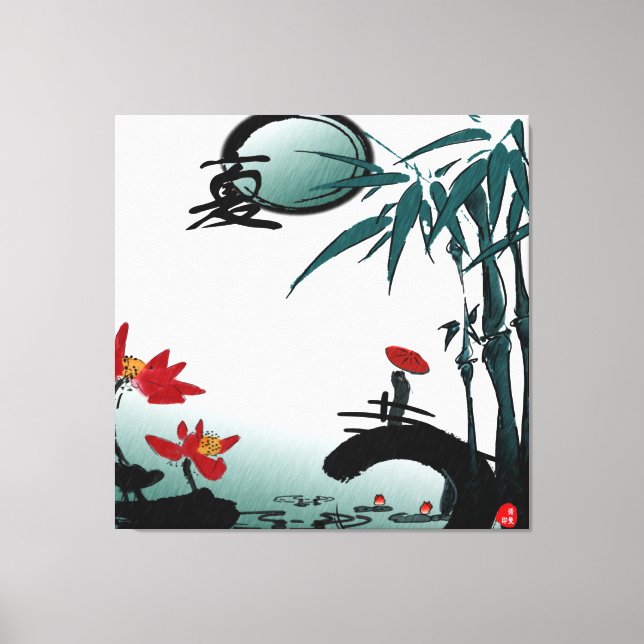 Lienzo envuelto de verano (Anverso)