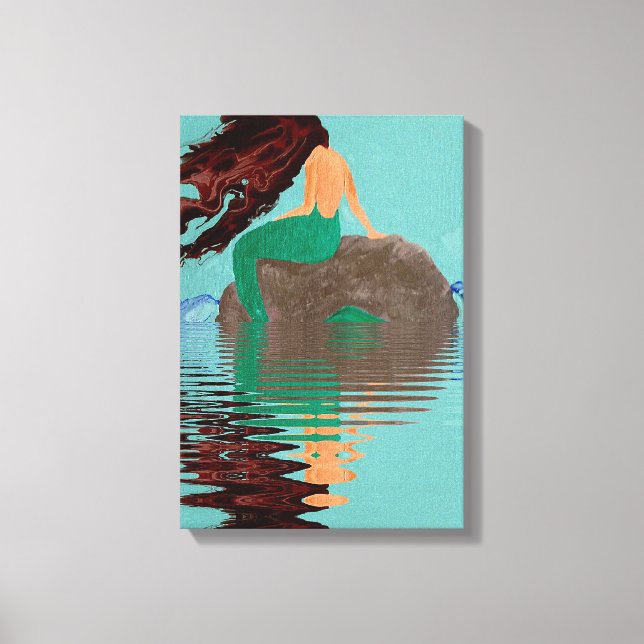 Lienzo envuelto en agua de roca de sirena (Anverso)