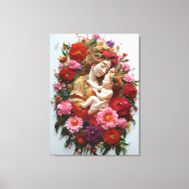 Lienzo Envuelto en claveles, nacido de gracia