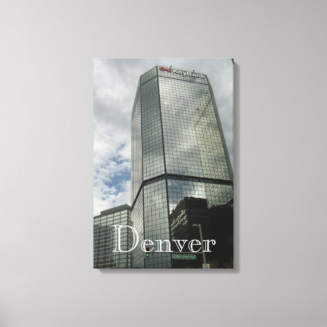 Lienzo envuelto en Downtown Denver (Anverso)
