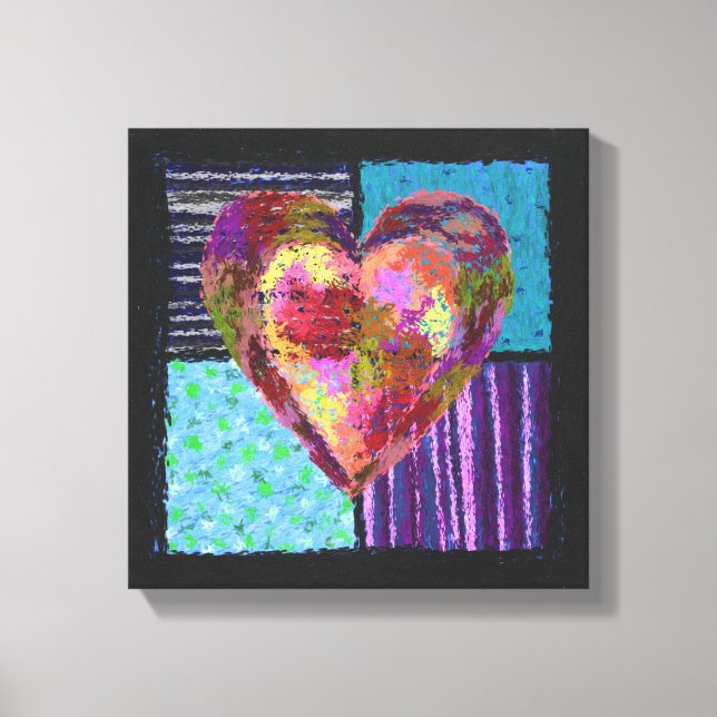 Lienzo envuelto en el corazón (Anverso)