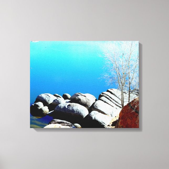 Lienzo envuelto en la costa del lago Watson (Anverso)