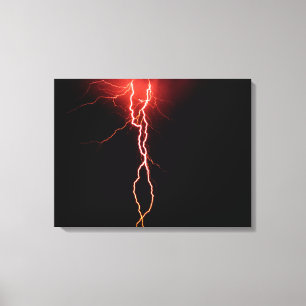 Lienzo envuelto en Strike Lightning