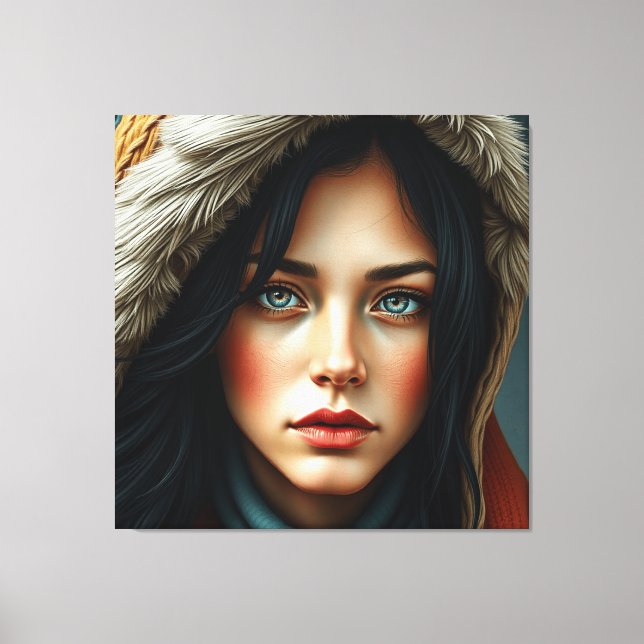 Lienzo envuelto premium - Arte elegante y moderno (Anverso)