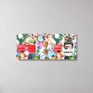 Lienzo envuelto premium (brillante)