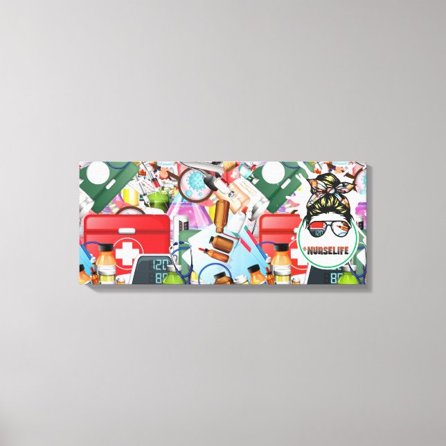 Lienzo envuelto premium (brillante) (Anverso)