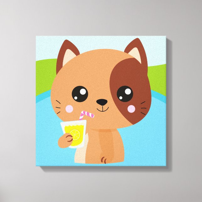 Lienzo envuelto premium (brillante) (Anverso)