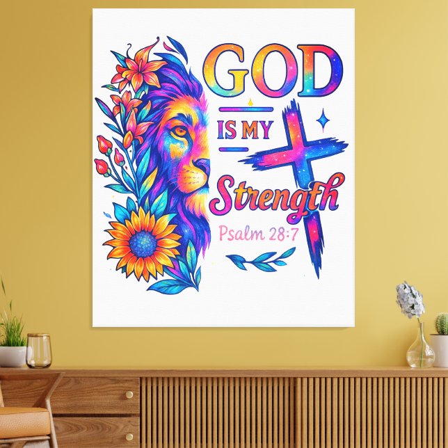 Lienzo envuelto premium (brillante) (Insitu (Sala de estar))