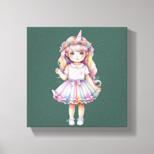 - Lienzo envuelto premium (brillante)