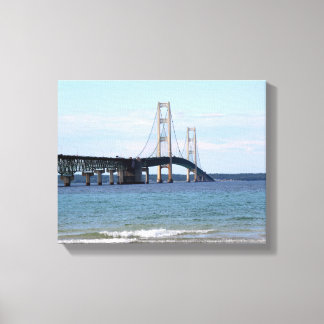 Lienzo envuelto puente mackinac