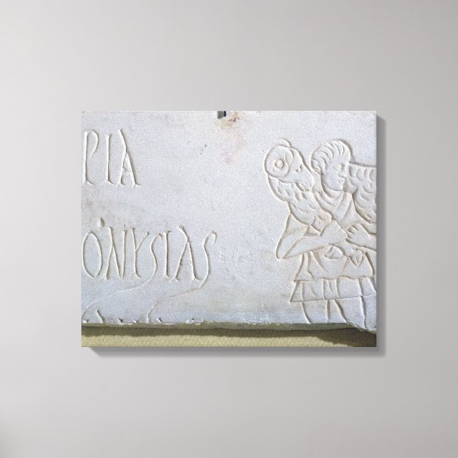 Lienzo Epitaph con un alivio del Buen Pastor (Anverso)