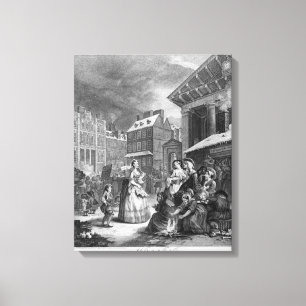 Lienzo Épocas del día, mañana, 1738