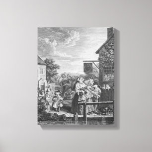 Lienzo Épocas del día, tarde, 1738