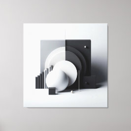 Lienzo Equilibrium of Silent Geometry