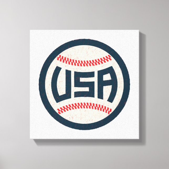 Lienzo Equipo de Béisbol de EE. UU. (Anverso)