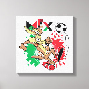 Lienzo Equipo de fútbol de México Gráfico de WILE E. COYO