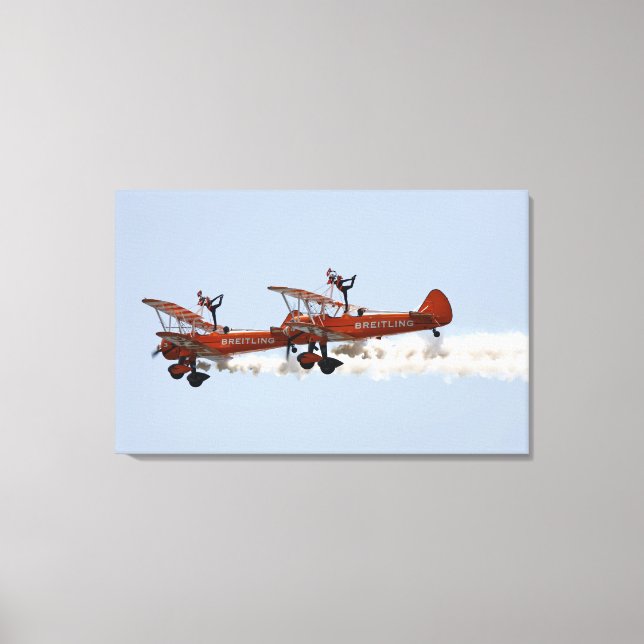 Lienzo Equipo de visualización aerobic Wing Walkers (Anverso)