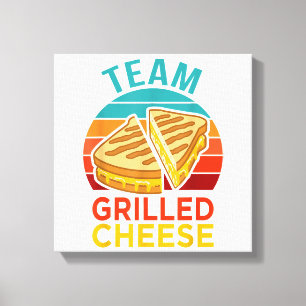 Lienzo Equipo Queso a la Parrilla Divertido Amante del Sa