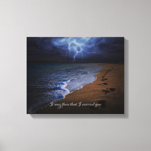 Lienzo Era entonces que le llevé. 14x11 (tempestuoso)