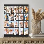 Lienzo Eres el Collage de fotos One Romantic 20<br><div class="desc">Regalo de lienzo fotográfico romántico para tu pareja - perfecto para un regalo de aniversario boda, compromiso, prop. etc. El diseño presenta una impresión de gran tamaño que dice "Eres el único", mostrada como superposición en tus imágenes. La plantilla de fotos está configurada para que añadas 20 de tus fotos...</div>