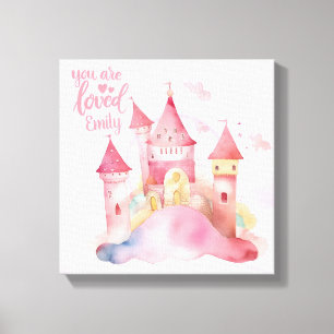 Lienzo Eres el personalizable de la nube rosa del Palacio