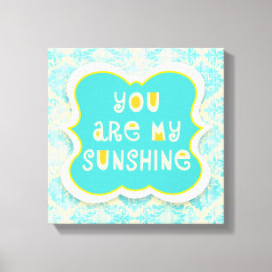 Lienzo Eres mi brillo solar —diseño angustiado