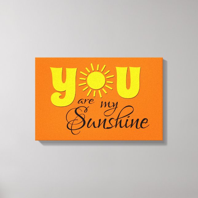 Lienzo Eres mi sol (Anverso)