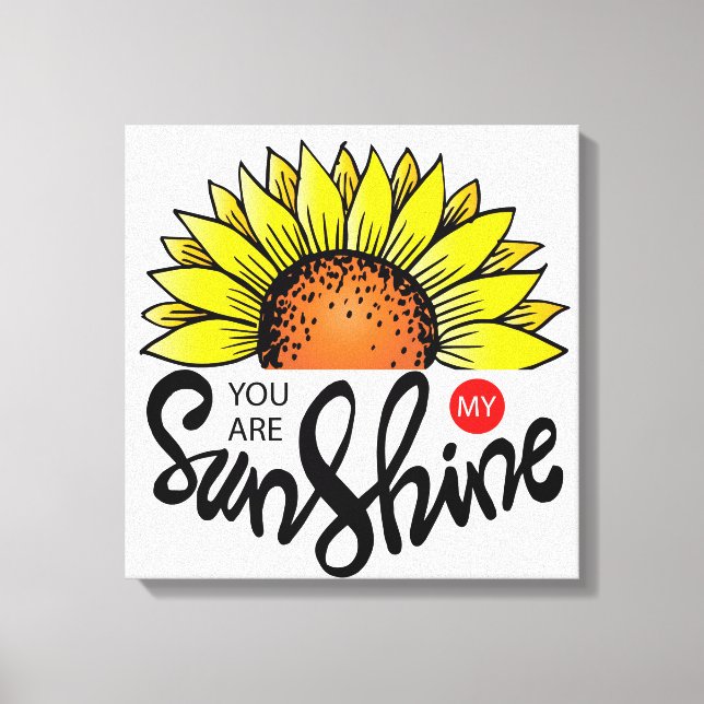 Lienzo Eres mi Sunshine (Anverso)