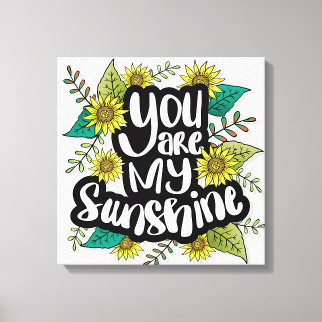 Lienzo Eres mi Sunshine (Anverso)