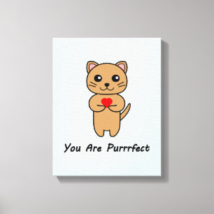 Lienzo Eres Perfecto - Fondo Azul