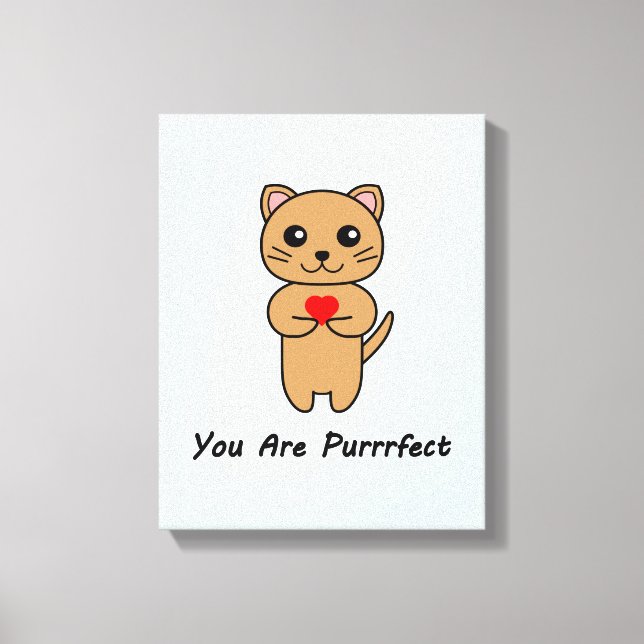 Lienzo Eres Perfecto - Fondo Azul (Anverso)