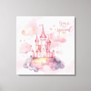 Lienzo Eres un personalizable especial de la nube rosa de