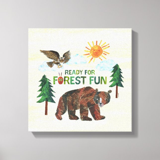 Lienzo Eric Carle | Listo para diversión forestal (Anverso)