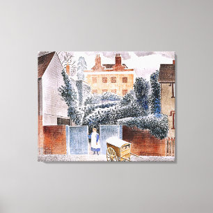 Lienzo Eric Ravilious, The Vicarage, magia realismo,