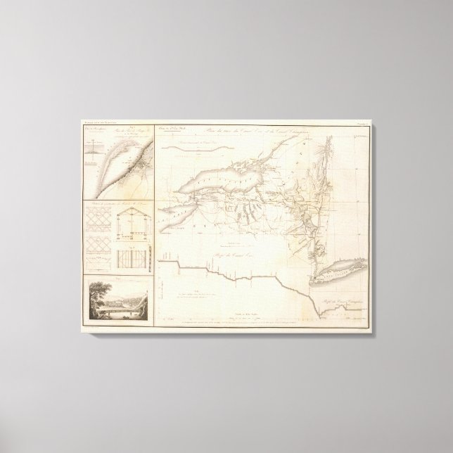 Lienzo Erie Canal (Anverso)