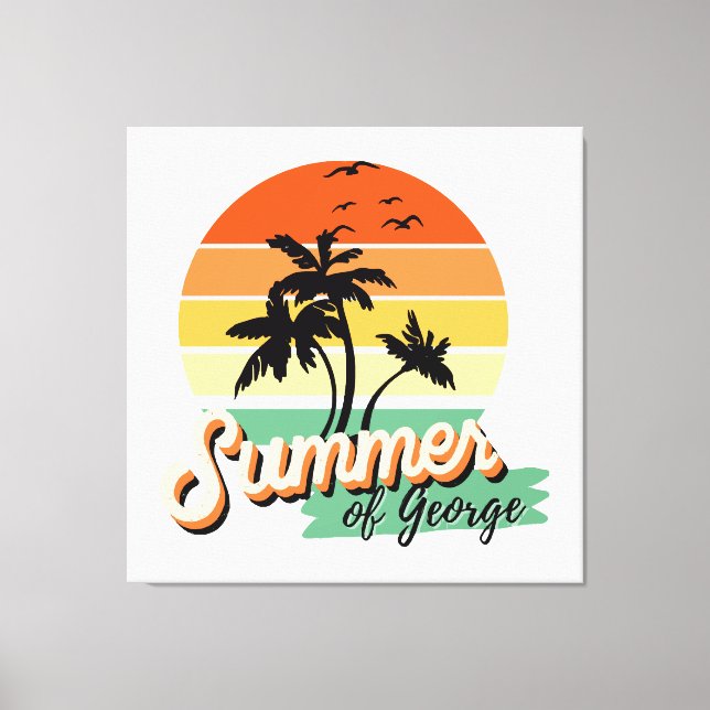 Lienzo Es El Verano De George (Anverso)