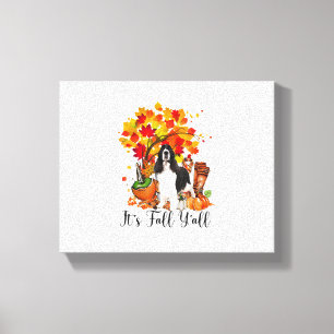 Lienzo Es Fall Y'all Springer Spaniel Dog Halloween Tha