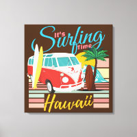 Es hora de surfear Hawaii - Vibraciones de playa d