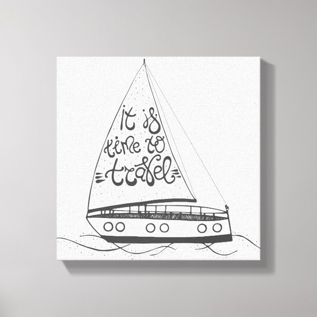 Lienzo Es Hora De Viajar (Anverso)