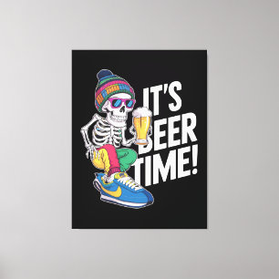 Lienzo Es la hora de la cerveza