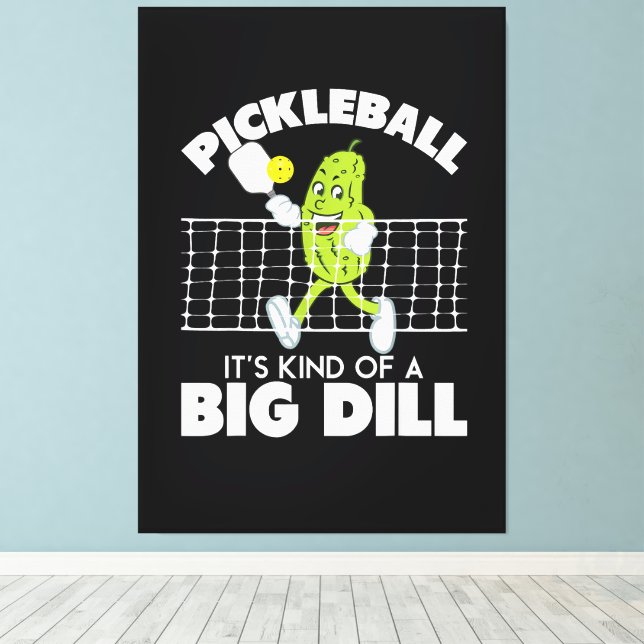 Lienzo Es medio un gran Dill - Paleta de Pickleball diver (Insitu (piso de madera))
