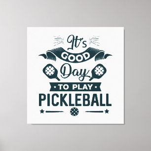 Lienzo Es un buen día para jugar Pickleball